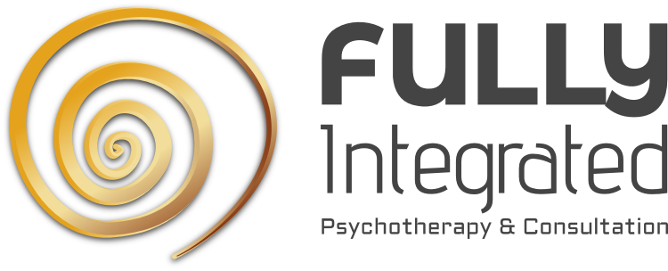Fully Integrated Psychotherapy & Consultation logo in gold and gray